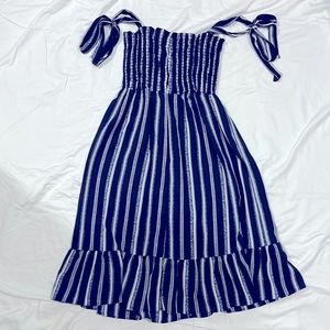 Pink Blush Blue Dress
